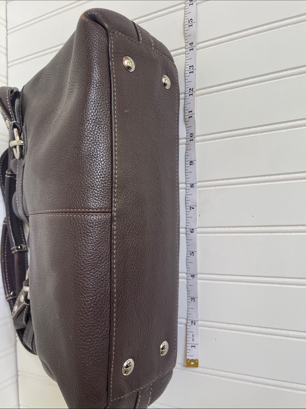 Coach Vintage Y2K Penelope Chocolate Brown Pebbled Leather bag - Picture 11 of 16